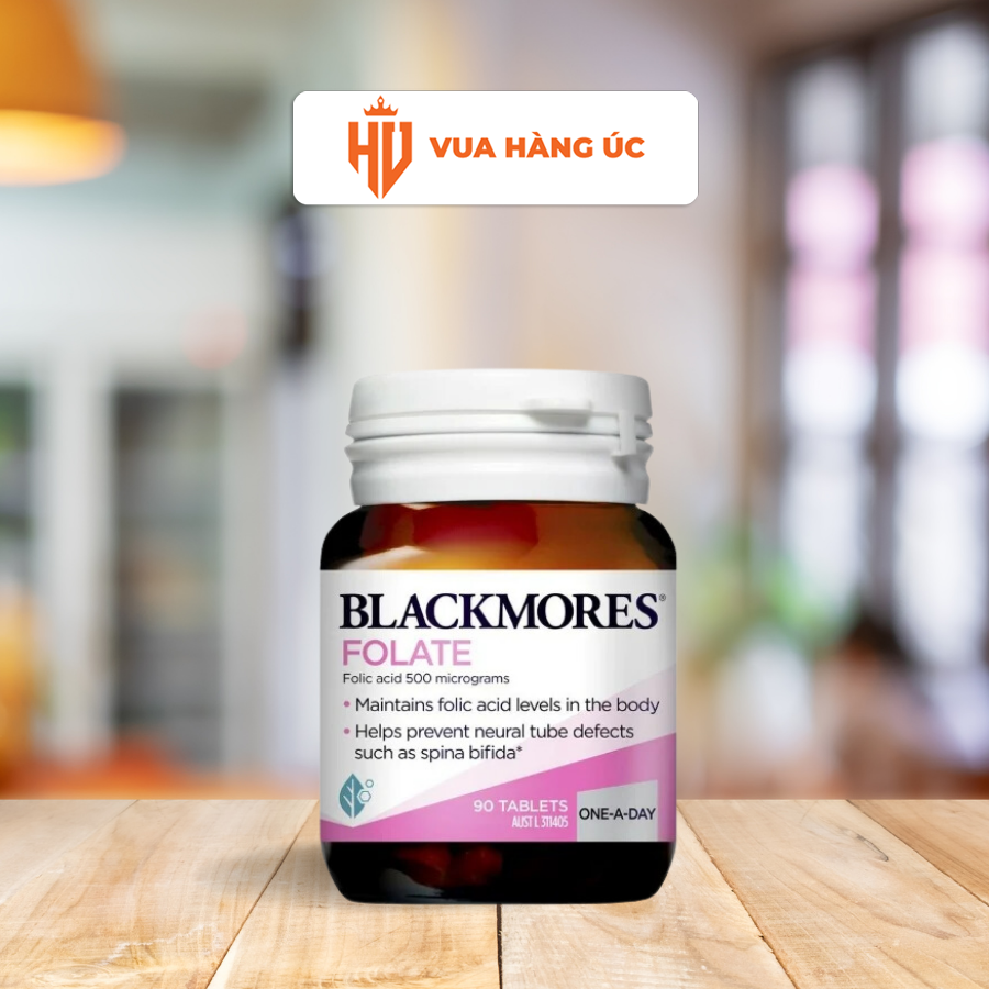 Blackmores Folate 500mcg 90 Tablets – Chống Dị Tật Thai Nhi 90 viên